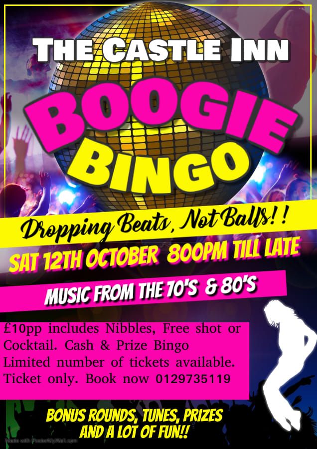 Boogie party bingo 