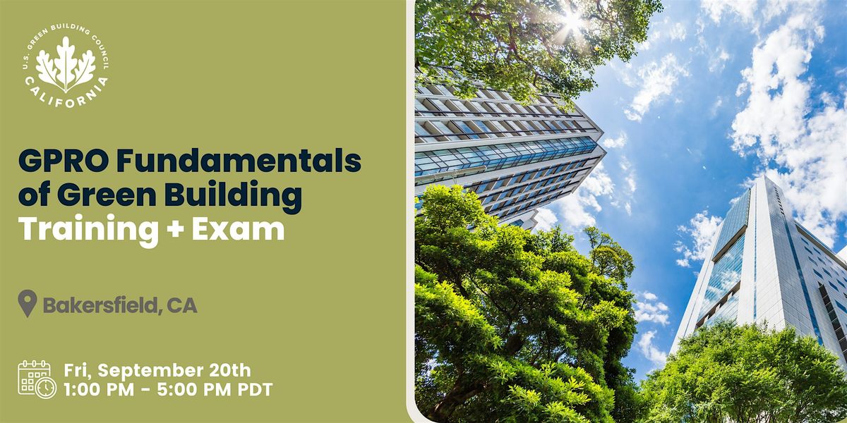 GPRO Fundamentals of Building Green Training + Exam