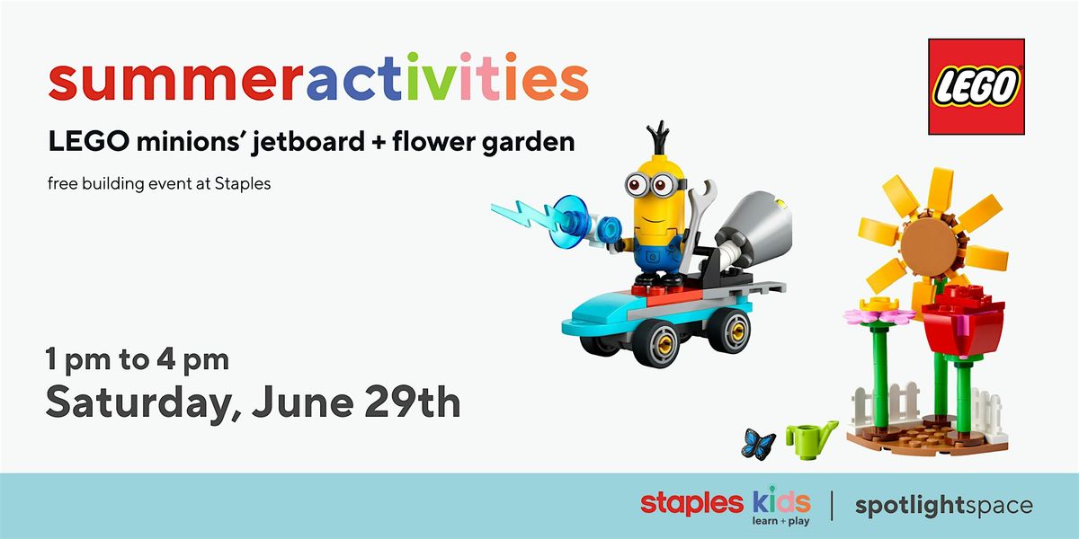 LEGO Minions\u2019 Jetboard | Flower Garden at Staples Richmond Hill Store 155