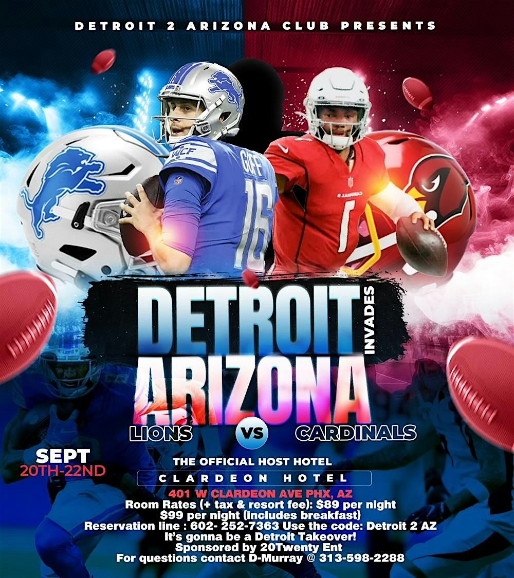 Detroit Invades Arizona Football Weekend Takeover