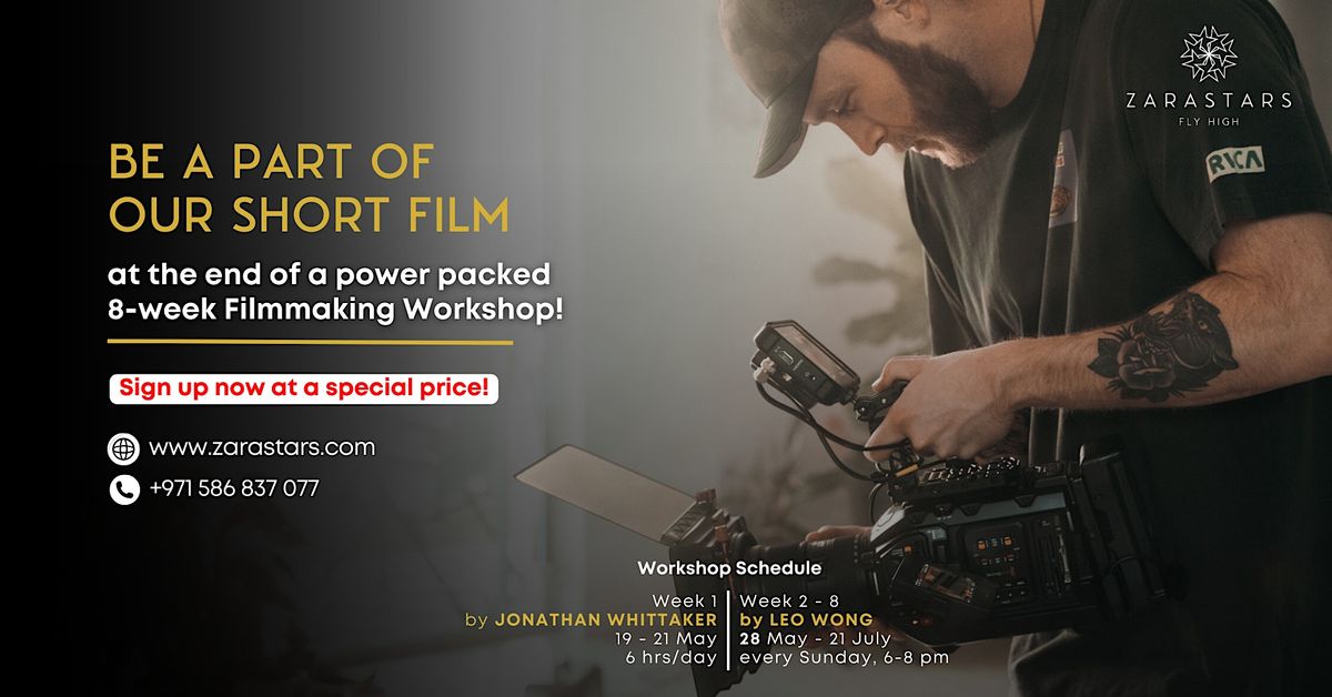 Create your own short film at the end of our 8-week Filmmaking Workshop!