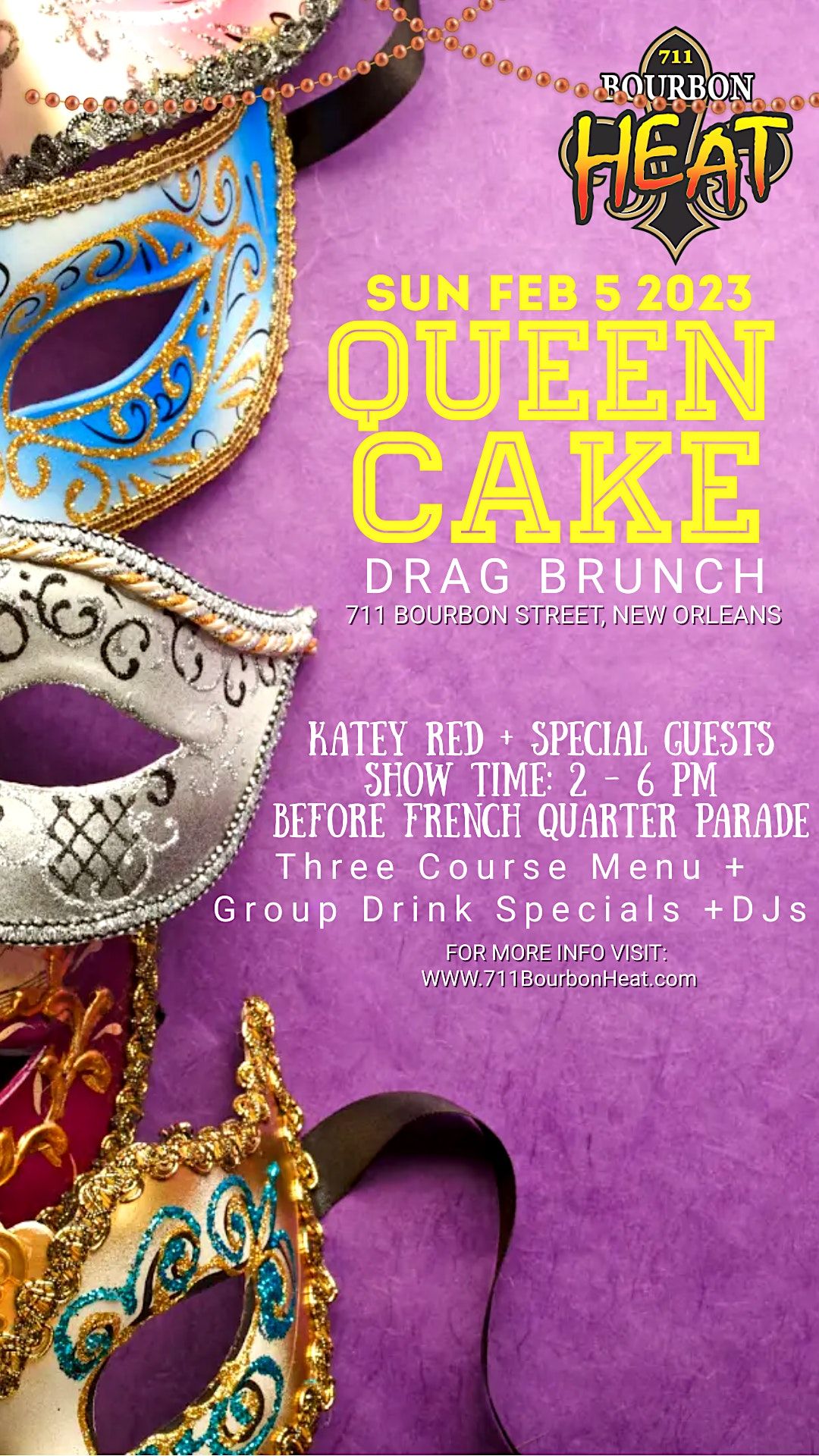 Queen Cake - a Mardi Gras Drag Brunch