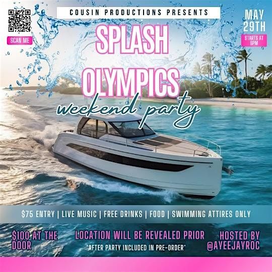 Splash Olympics Docked Yacht Party