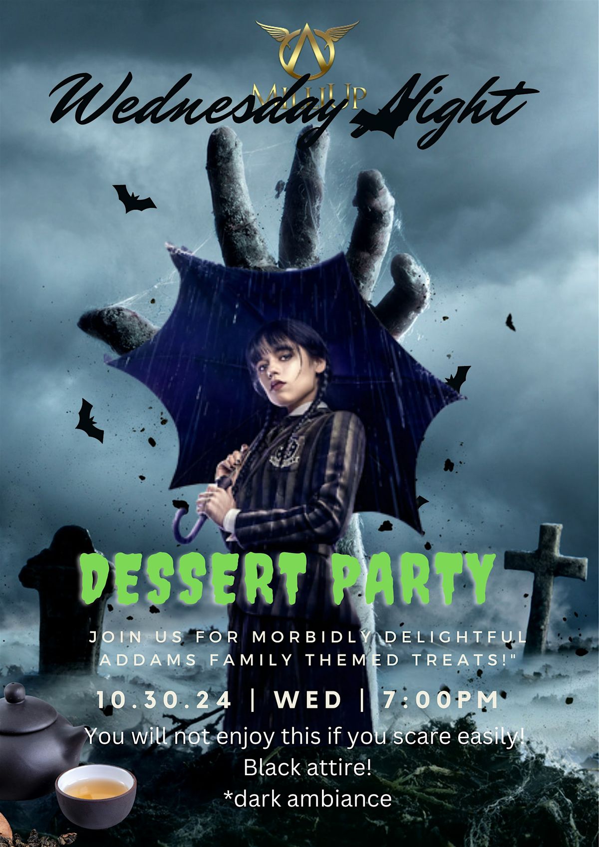 Wednesday Night Dessert Party: Addams Family Themed Threats