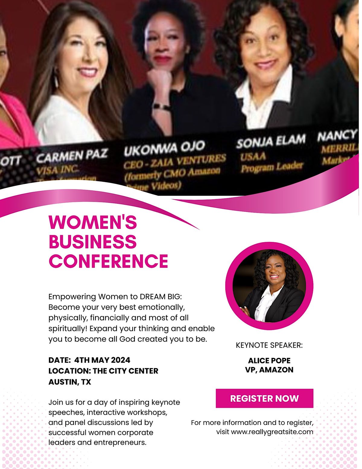 DREAM BIG 2024 - Women's Business Conference