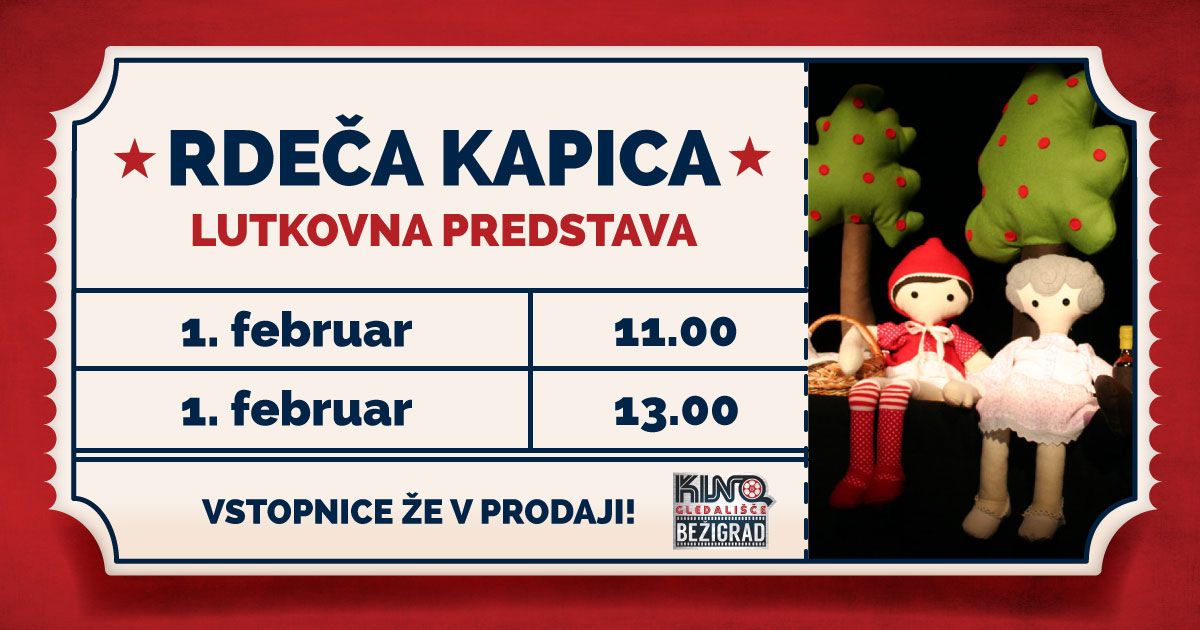 Lutkovna predstava: RDE\u010cA KAPICA