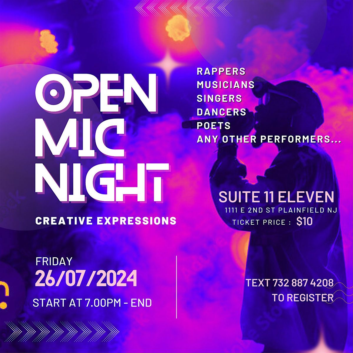 Creative Expressions Open Mic Night