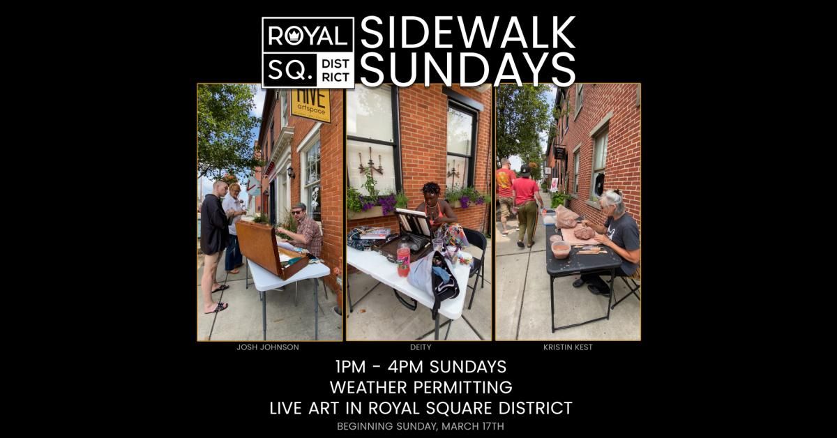 Sidewalk Sundays: Live Art Demos in Royal Square