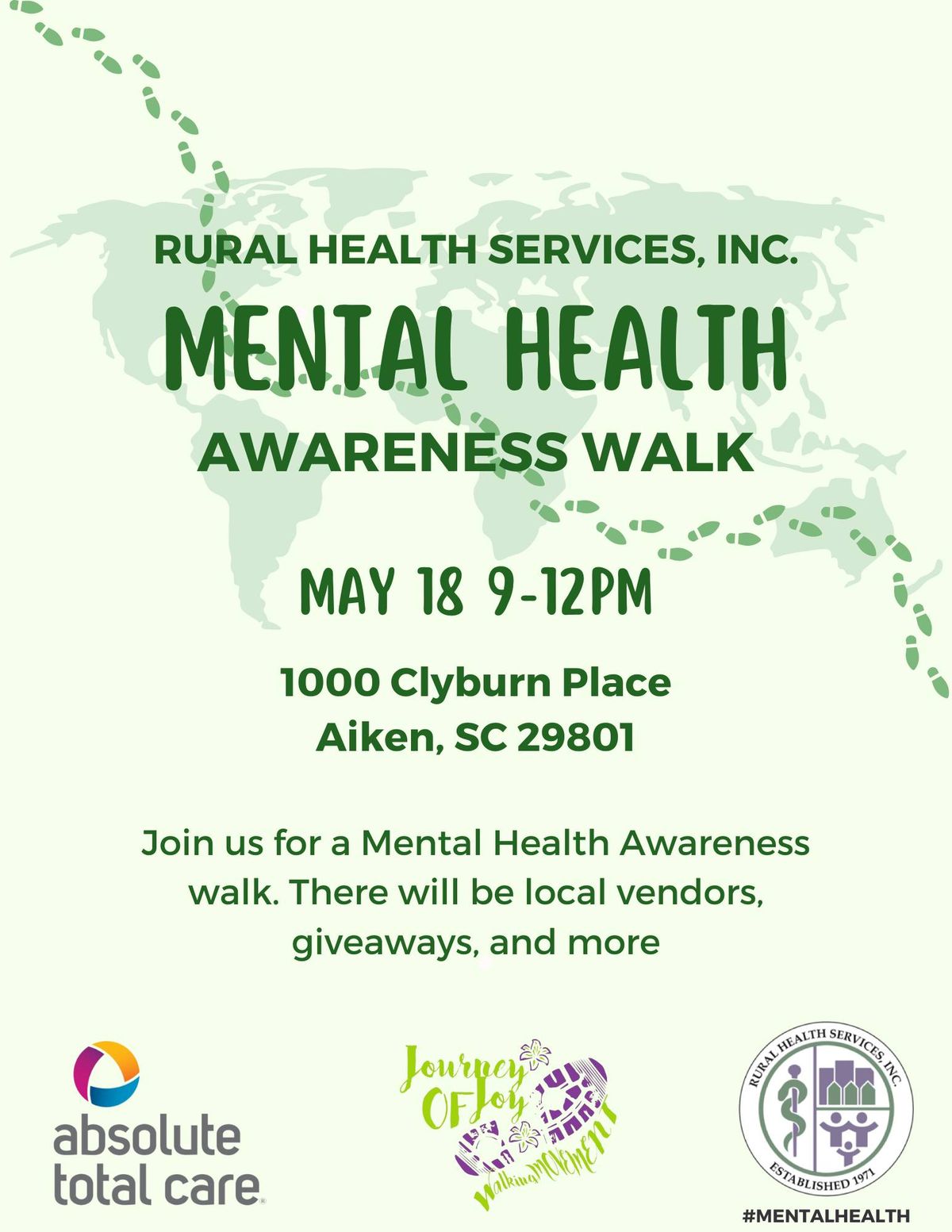 Rural Health Services, Inc. Mental Health Awareness Walk