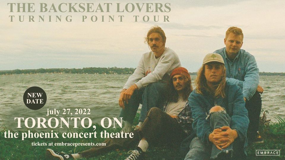 The Backseat Lovers @ The Phoenix Concert Theatre | July 27th
