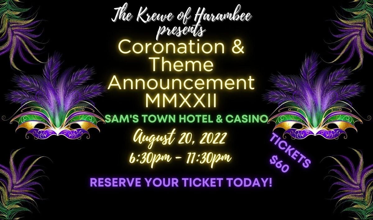 Krewe of Harambee Theme Announcement and Coronation of King and Queen