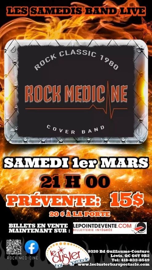 ROCK MEDICINE AU CLUSTER BAR SPECTACLE