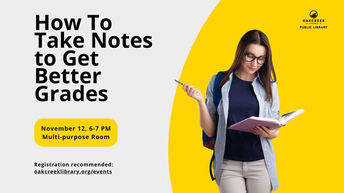 How To Take Notes to Get Better Grades