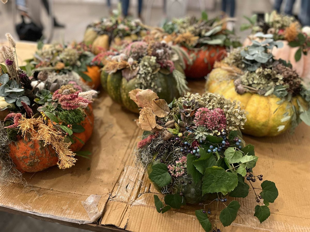 Fall Harvest Centerpiece in Pumpkins