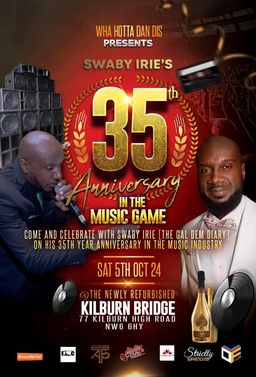 SWABY IRIE'S 35th ANNIVERSARY IN THE MUSIC GAME