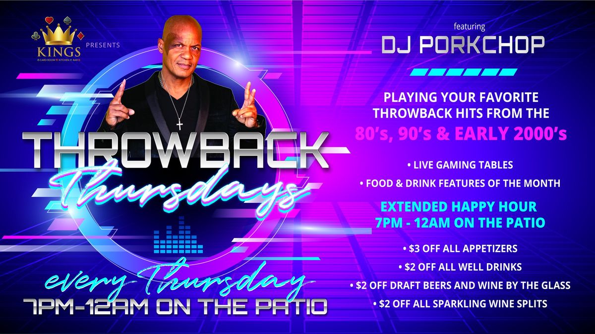 Throwback Thursdays at Kings Card Club!