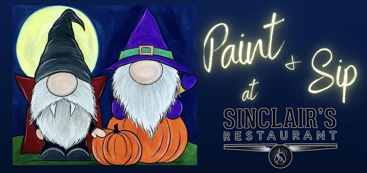 Halloween Paint & Sip at Sinclair\u2019s!