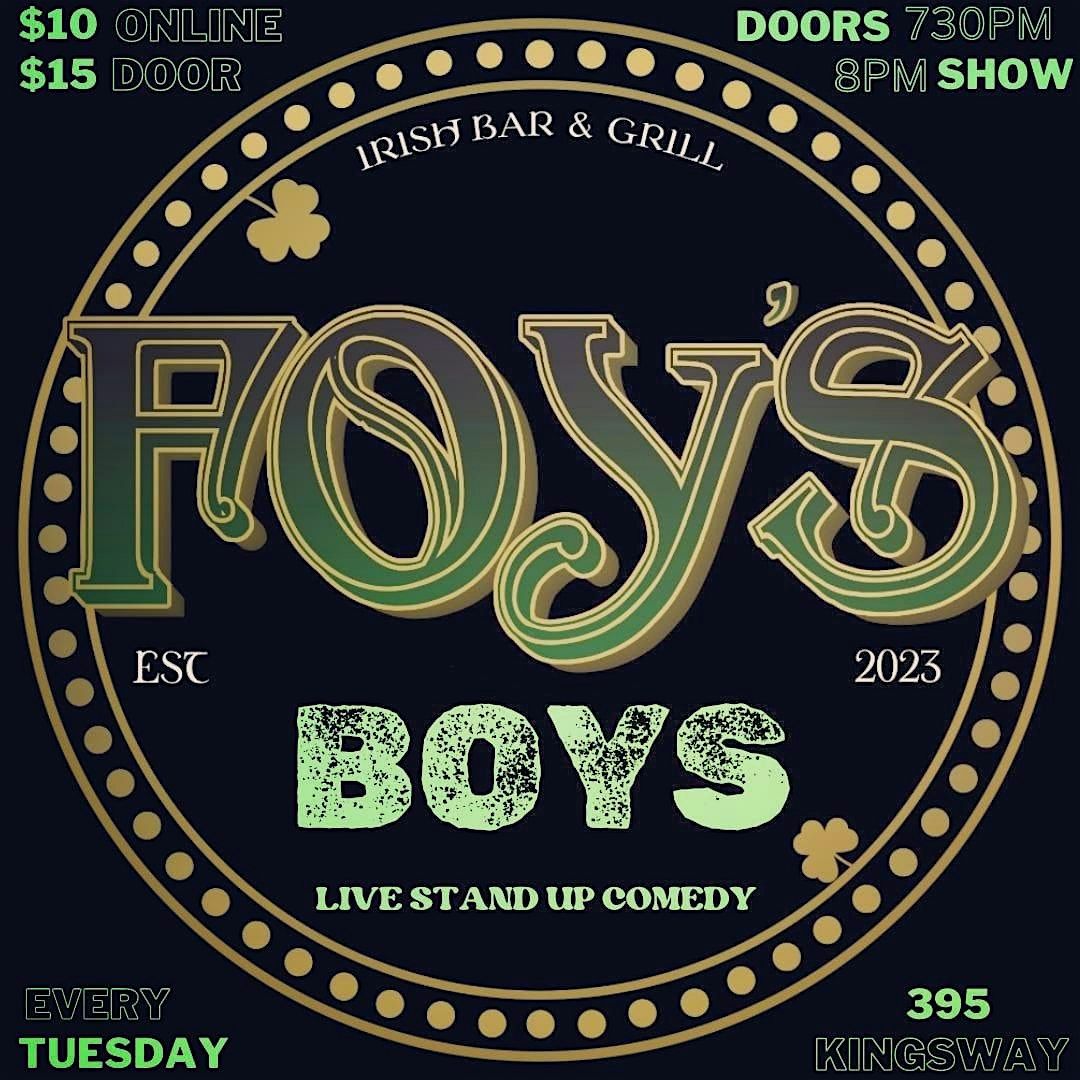 Comedy Ring Presents FOYS BOYS 9pm Live Stand-up show