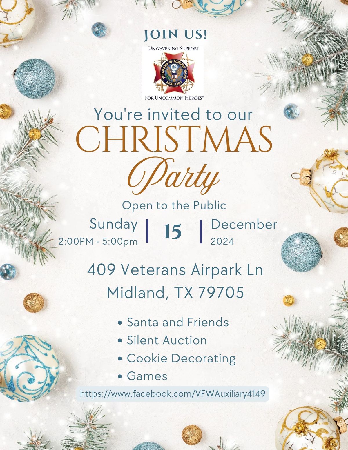 Post 4149 Auxiliary Christmas party 