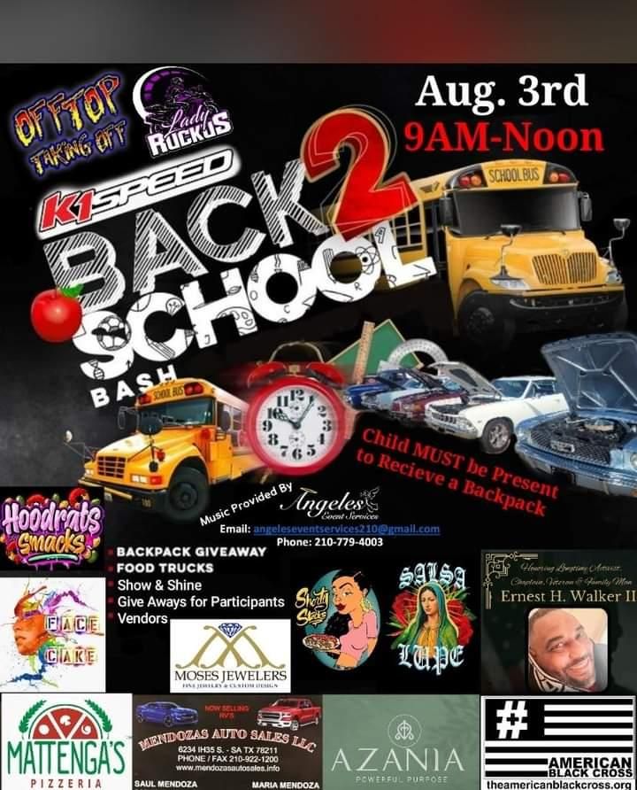 4th Annual Back to school bookbag rally 