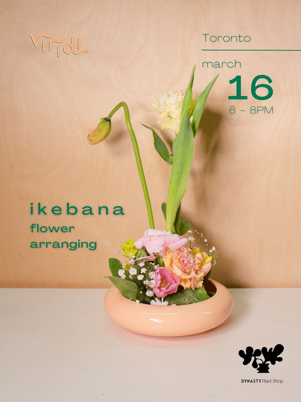 Holiday Flower Arranging Workshop - Ikebana inspired