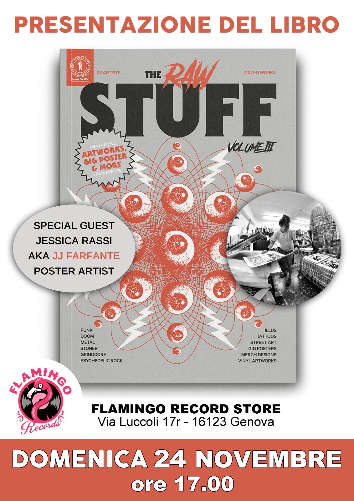 Domeniche da Flamingo: Presentazione del Libro The Raw Stuff vol. III con Jessica Rassi