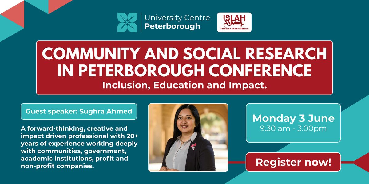 Community and Social Research in Peterborough Conference