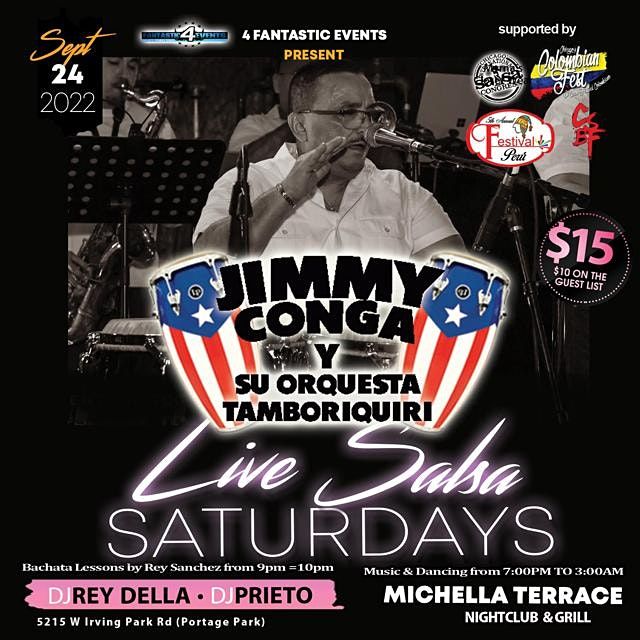 Live Band Salsa Saturday: Jimmy Conga y su Orquesta Tamboriquiri