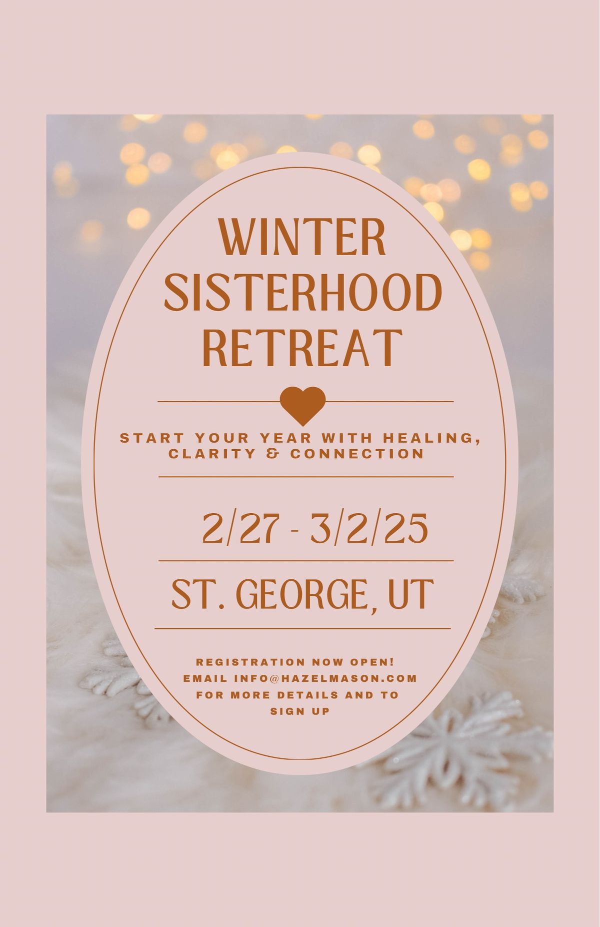 Winter Sisterhood Retreat \u2013 Black Friday Special!