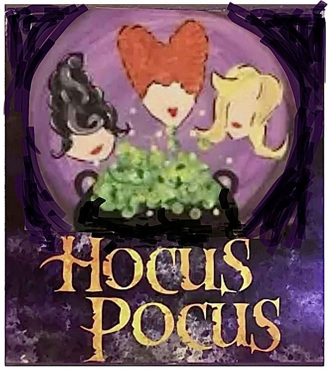 "Hocus Pocus" Canvas Painting at Blackboard Congamond Tuesday Oct 8th