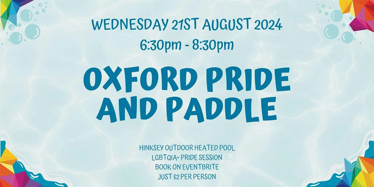 Oxford Pride and Paddle