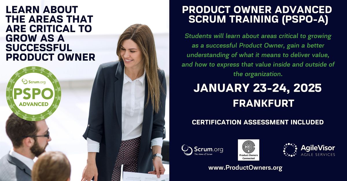 Certified Training | Professional Scrum Product Owner - Advanced (PSPO-A)