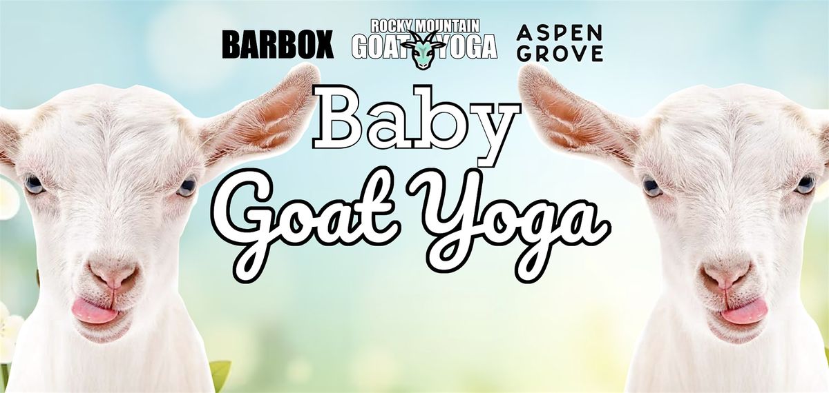 Baby Goat Yoga - July 14th  (ASPEN GROVE)