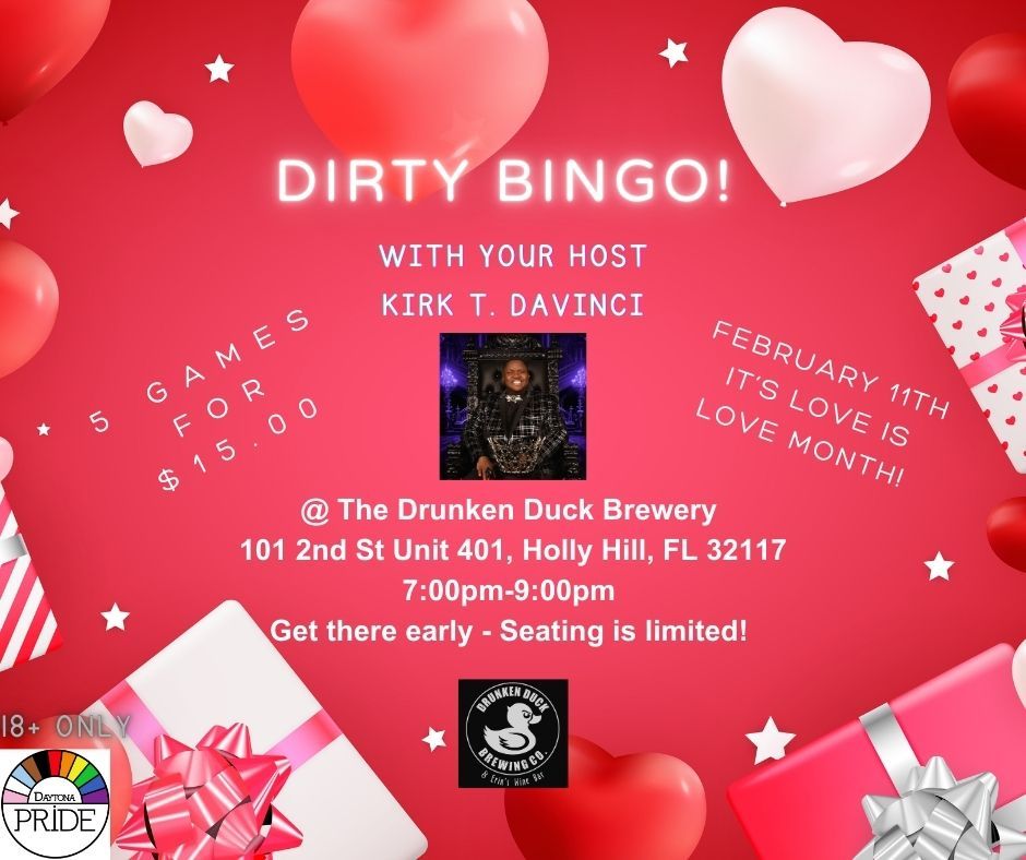 Dirty Bingo at The Duck! 