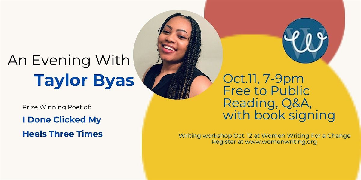 An Evening with Poet Taylor Byas