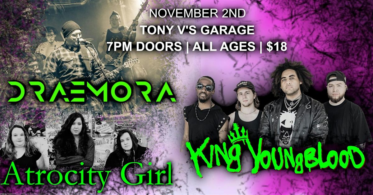 King Youngblood, Draemora and Atrocity Girl at Tony V's