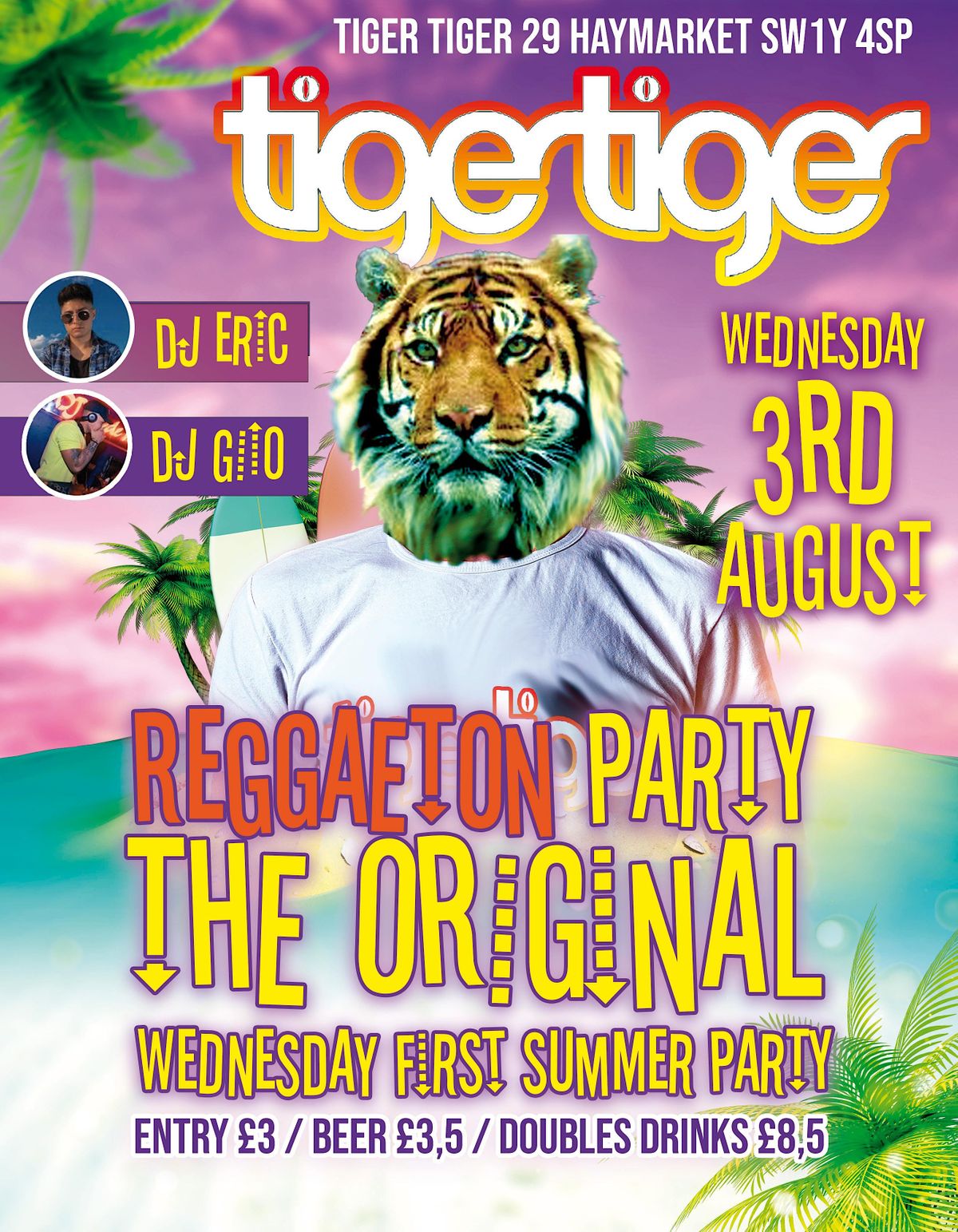 Reggaeton TIGER TIGER. The Original (Todos los Miercoles \/ Every Wednesday)