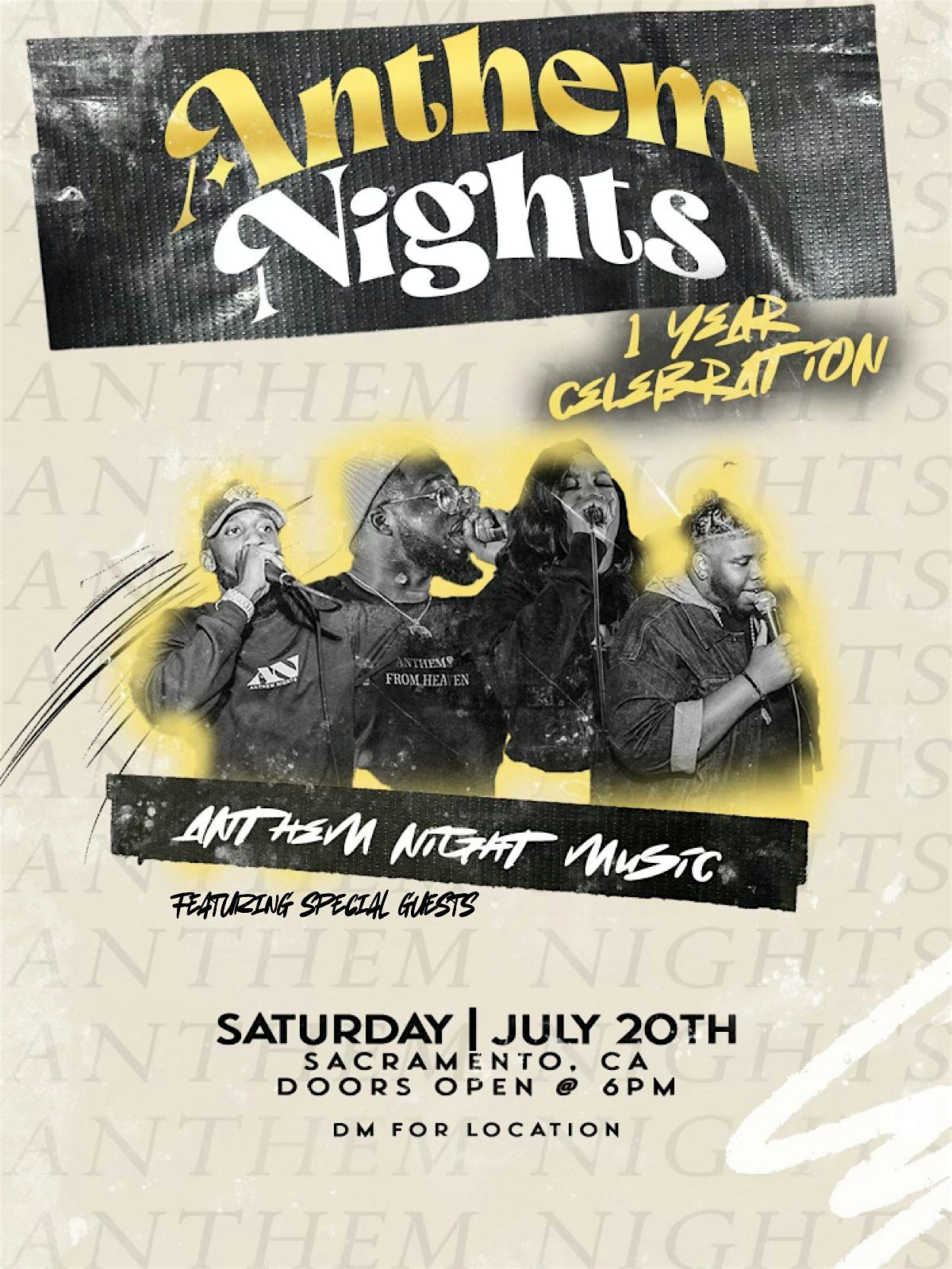 Anthem Night (1 Year Celebration)