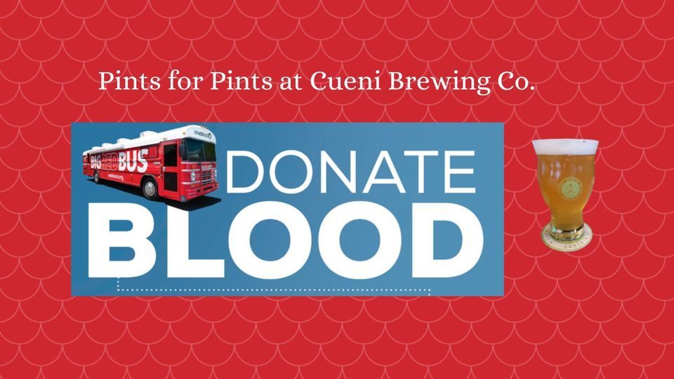 Pint for Pint, Cueni Brewing Co. Blood Drive
