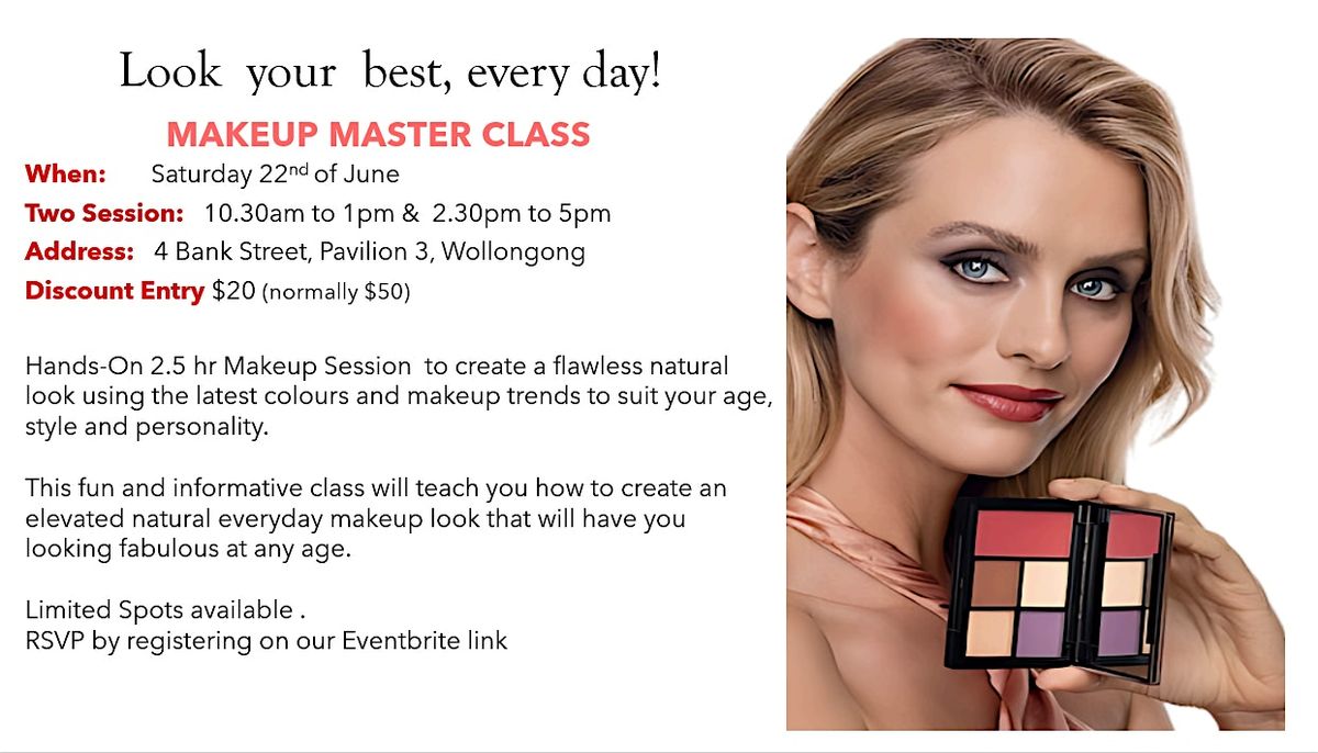 Makeup Master Class @ Wollongong - Discount for Wedding Expo Attendee's
