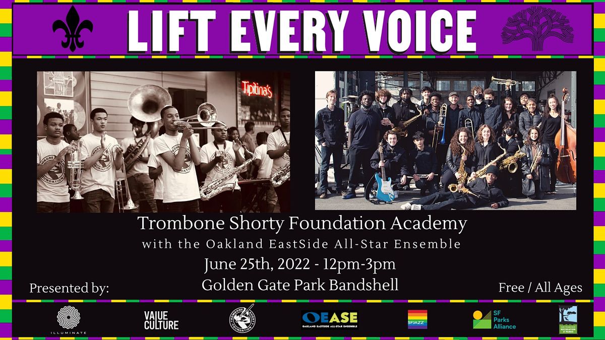 Trombone Shorty Academy & Oakland EastSide All Star Ensemble in GG Park