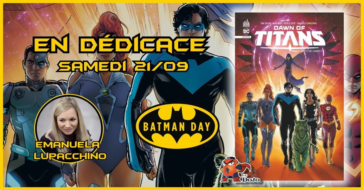 Batman Day Emanuela Lupacchino en d\u00e9dicace