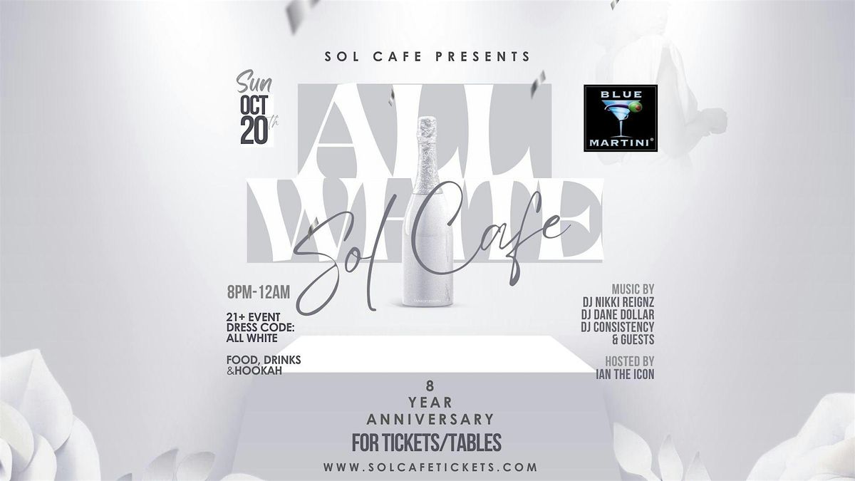 Sol Cafe Orlando - All White 8 Year Anniversary Party