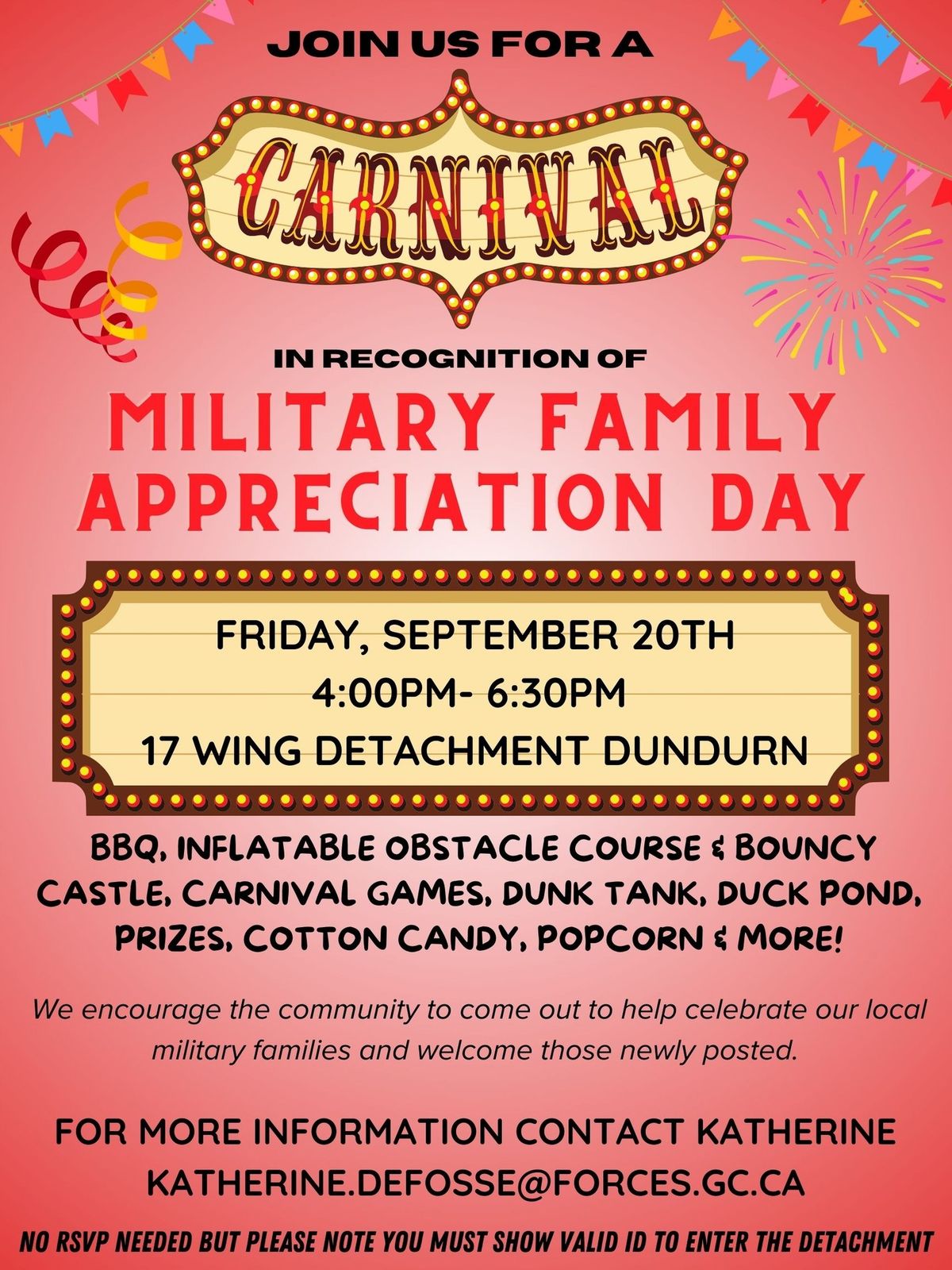 Military Family Appreciation Day Carnival