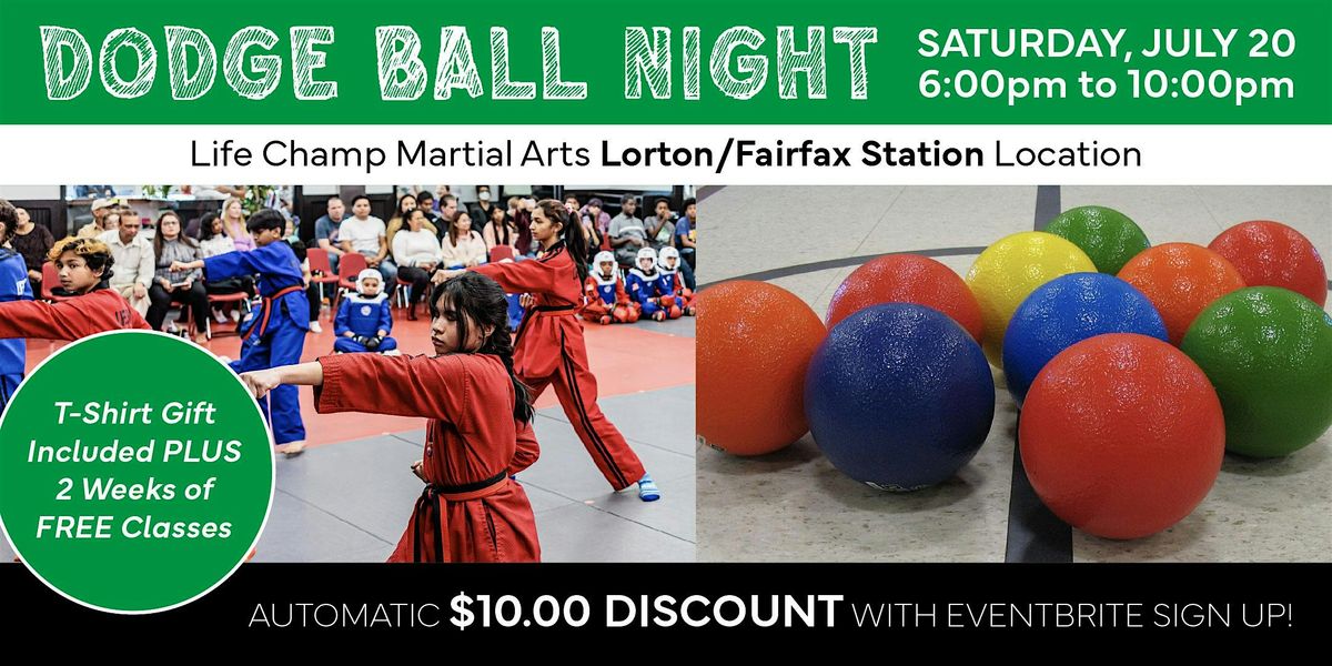 ANNUAL Kid's Dodge Ball Night! (Lorton\/Fairfax)