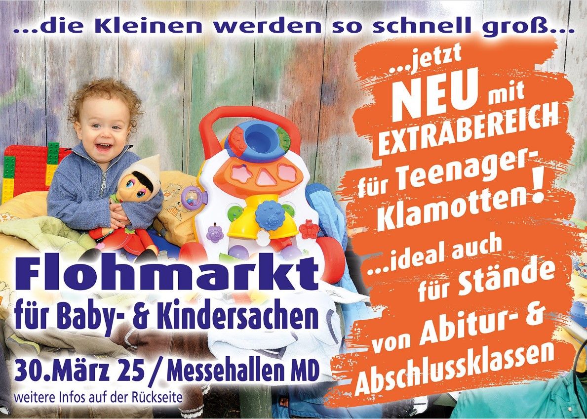 Flohmarkt f\u00fcr Baby-, Kindersachen und Zubeh\u00f6r - Neu: Mit Teenagerbereich