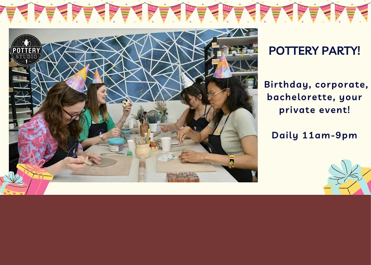 Private Party with Pottery Class