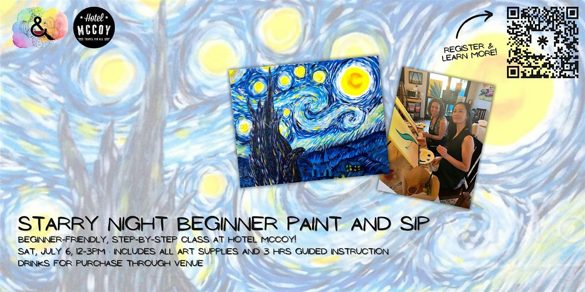 Starry Night Paint and Sip at Hotel McCoy
