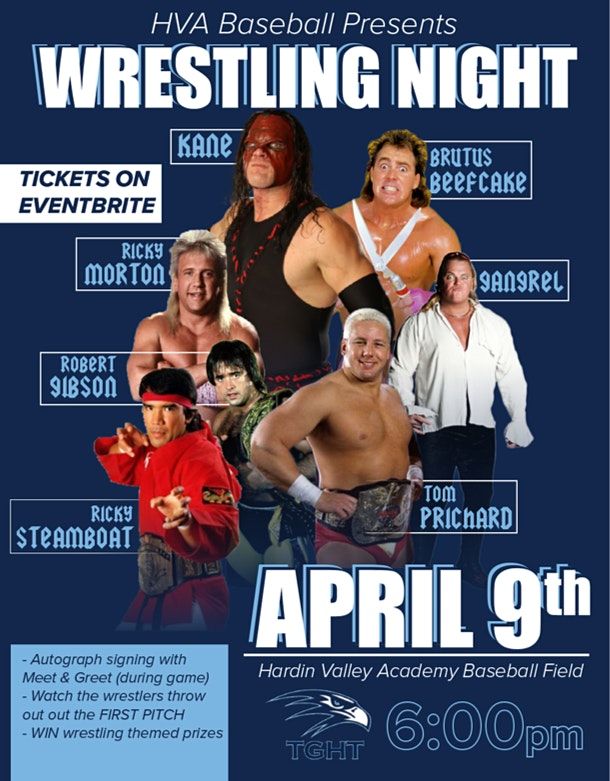 Legends of Wrestling Night at Hardin Valley Academy Baseball