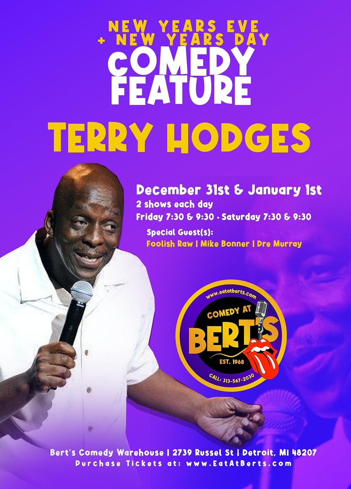 Terry Hodges at Bert's Comedy Warehouse